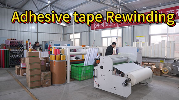 Adhesive tape Rewinding
